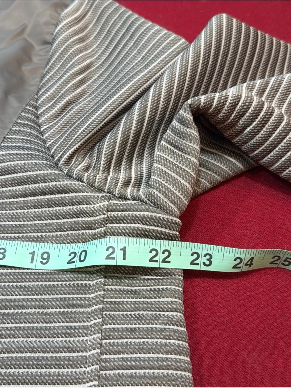 Perry Ellis NEW Men's L Gray striped Ribbed Full Zip Jacket Light Weight Pockets